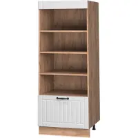 Vicco Keukenrek Fame-Line Wit Landhuis/Goudkleurig Eiken 60 cm, Model 62238