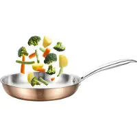 ROYAL SWISS Koekenpan 32 cm – Tri-Ply RVS – PFAS-vrij – 18/10 RVS – Inductie pan – Geschikt voor Alle Warmtebronnen