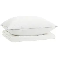 vidaXL 90% Ganzendons Deken Set FULDA 2 st 140 x 200 cm Zomer 100 GSM