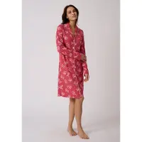 Damart - Thermolactyl nachthemd met knoopsluiting - Dames - Roze - 50-52 (XL)
