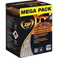Zip Aanmaakblokjes Mega Pack - 128 blokjes