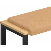 vidaXL Bankkussen Sherpa Stof Beige Diepte 35 cm