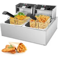 Vali Frituurpan - Frituurpannen - Friteuse - Zilver - 44cm x 55cm x 30cm