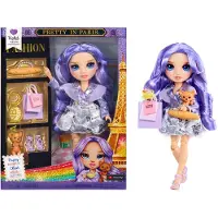 Rainbow High Pretty in Paris-modepop Violet Willow (paars) van 28 cm met statementoutfit, stijlvolle handtas, speelgoed of cadeau voor meisjes, kinderen van 4-12 jaar