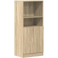vidaXL Keukenkast 57x41,5x131,5 cm bewerkt hout sonoma eikenkleurig