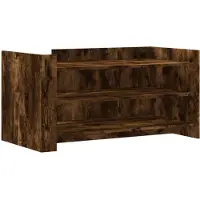 vidaXL Salontafel, gerookt eikenfineer, 100x50x50 cm, houtvezelplaat