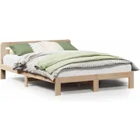 vidaXL Bedframe zonder matras massief grenenhout 160x200 cm