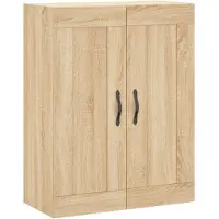 vidaXL Wandkast 69,5x34x90 cm bewerkt hout sonoma eikenkleurig