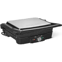 Vali Tosti Ijzer - Compacte Grill - Tosti Apparaat - Zilver - 34cm x 33cm x 12cm
