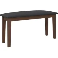 vidaXL Bank 90 cm massief hout rubber bruin