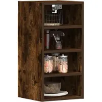 vidaXL Bovenkast Riga 30x29,5x60 cm bewerkt hout gerookt eikenkleurig