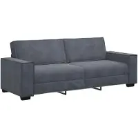 vidaXL Driezitsbank 220x78x84 cm fluweel donkergrijs