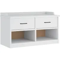 vidaXL Gangbankje SANDNES wit 87x40x50 cm massief grenenhout