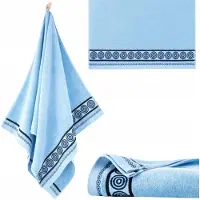 Zwoltex RONDO 2 - Handdoek - Błękitny - 50x90 cm - Hoogwaardige Egyptische Katoen