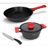 Zwieger Obsidian Kookset: Pan, Pan & Mess (4 Delen)