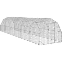 vidaXL Kippenren 2,5x12x2,25 m gegalvaniseerd staal