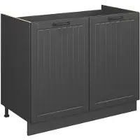Vicco Wastafelkast Fame-Line, Donkergrijs/Antraciet, 100 cm zonder werkblad