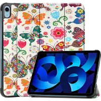 Mobigear Tablethoes geschikt voor Apple iPad 11 (2025) Hoes | Tri-Fold Bookcase - Vlinder