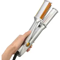 Snq 2-in-1 Krultang met Automatische Rotatie - Snel Opwarmen - Stijl- en Krulfunctie - Veilig en Draagbaar - Voor Thuis - Salon en Reizen