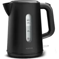 Klarstein Velaire waterkoker 1,7 L - Moderne elektrische waterkoker 2200 W, minimalistisch design, kalkfilter; 360° basis, automatische uitschakeling