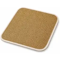 OEM Beschermmat voor huisdieren op het dak - Zomerse mat voor honden en katten, 50x40 cm - Geel, met een rattan-look - Geschikt voor vloer en tapijt