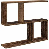 vidaXL Wandplank Oud hout 60 x 12 x 50,5 cm
