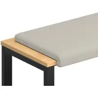 vidaXL Bankkussen Textured Velvet Havermout Diepte 35 cm