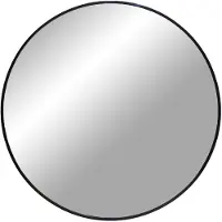 Nest of Nora Wandspiegel rond ø60 cm - Aluminium en glas - Zwart