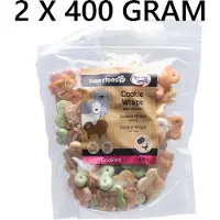 Beeztees Cocapet by Hondensnacks - *** 2 X *** Wrapped coockies with chicken Medium 400 gr = 800 gram - geen kunstmatige kleur en smaakstoffen - koekjes met kip