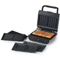 Vali Tosti Ijzer - Compacte Grill - Tosti Apparaat - Zwart - 29cm x 26cm x 12cm