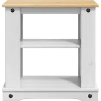 vidaXL Aquarium Stand CORONA Wit en Bruin 60 x 30 x 60 cm 150 kg
