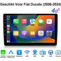 Junsun Android 15 Autoradio Geschikt Voor Fiat Ducato (2006-2024) - 6GB+128GB - Draadloze CarPlay - Andriod Auto - GPS-Navigatie - Bluetooth - 9-inch Touchscreen - DSP - WIFI /4G LTE - RDS