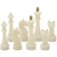 Mauro Ferretti Decoratie Chess Quarzy Set 8 Pcs Assorted Ø 4,4×9,2 cm