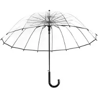 Le Monde du Parapluie Automatische transparante klokparaplu,Doorzichtig