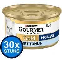 Gourmet 30x - Gold Mousse Tonijn - Kattenvoer Natvoer - 85 g