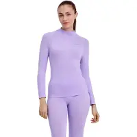 Falke Warm Turtleneck sneldrogend functioneel functioneel shirt met lange mouwen dames paars - maat XL