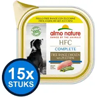 Almo Nature 15x HFC dog alu complete vrije uitloop kip 85gr