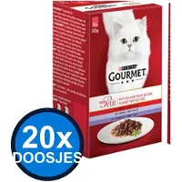 Gourmet 20x - Mon Petit Vlees - Kattenvoer Natvoer - 6x50g