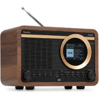 Audizio DAB radio - Ovaro - Retro radio met Bluetooth, FM en DAB+ - Houtlook