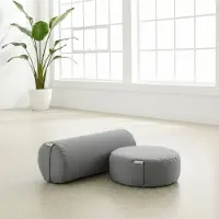 Yogistar Yoga-Set Ananda (Meditationskissen Dhyana + Yoga-Bolster Samtosha)