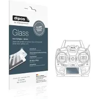 Dipos – 2x Pantserfolie geschikt voor Graupner MZ-10 HOTT | 9H Screenprotector