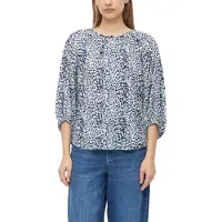 s.Oliver Blouse lichtblauw / donkerblauw / wit