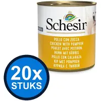 Schesir 20x - Hondenvoer - Gelei in blik - Kip & Pompoen - 285g