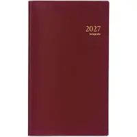 Brepols agenda 2027 - INTERPLAN [0.731] - SETA + ABC - Zakagenda - 1 week op 2 pagina's - Weekoverzicht - Gespiraleerd - Bordeaux - 8.9 x 16 cm