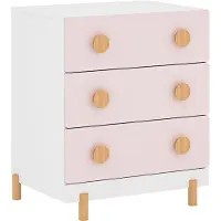 En.casa Kindercommode Vaarentaa met 3 lades 55x41x66 cm roze []