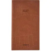 Brepols agenda 2027 - OPTIVISION POCKET [0.717] - LUCCA - Zakagenda - 1 week op 2 pagina's - Weekoverzicht - Bruin - 9 x 16 cm