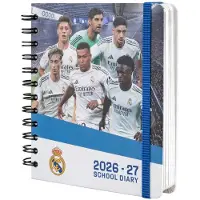 Grupo Erik - Real Madrid 2026/2027 Day Per Page M 11 Months Academic Schoolagenda - Multicolours