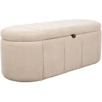 Zuiver eetkamerbank Puffy 120 cm - beige
