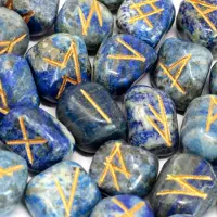 AW Gifts Runes Stone Set in Pouch - Lapis