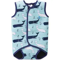 Splash About Baby Wrap Wetsuit, Vintage Moby, 6-18 maanden – Warm Neopreen Babyzwempak voor Baby's en Peuters